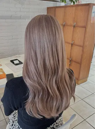 ロング カラー ⭐️ダブルカラー⭐️ ｼｭﾝ⭐️のヘアスタイル