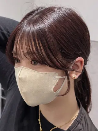 セミロング 映える顔まわり/前髪 特化 💗 ユキマのヘアスタイル