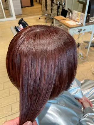 ミディアム カラー 美髪/髪質改善 川口凌弥のヘアスタイル