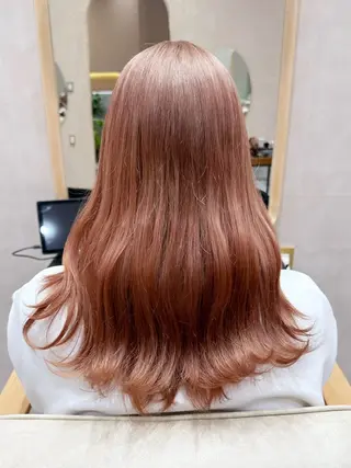 セミロング カラー 越後 遥/ 透明感カラー🪞🤍のヘアスタイル