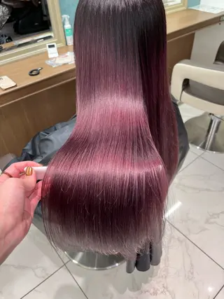 ロング カラー ハードパーマ Rico💜のヘアスタイル