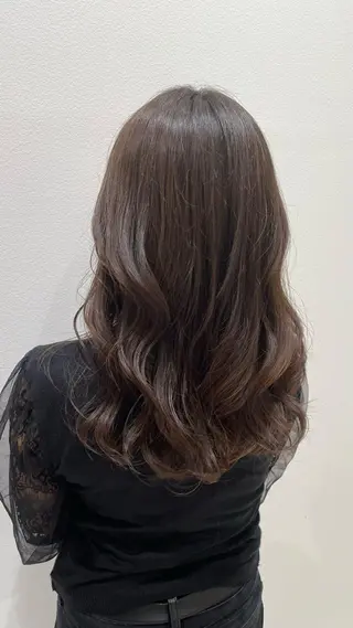セミロング パーマモデル募集🌈 森脇帆南のヘアスタイル