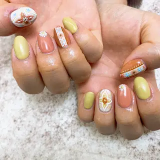 ネイル ⭐︎休業中の練習⭐︎ JNA認定講師髙橋のネイルデザイン