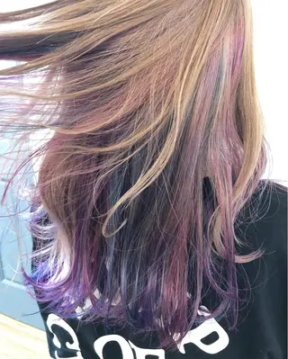 セミロング カラー ヘアアレンジ 遠藤 拓馬のヘアスタイル