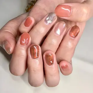 ロング ネイル マツエク・マツパ 福田 加奈のネイルデザイン