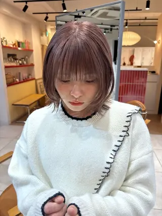 カラー ブリーチなしカラー/ パーマ/おとは🦖♡のヘアスタイル