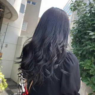セミロング カラー 山崎 絵莉香のヘアスタイル