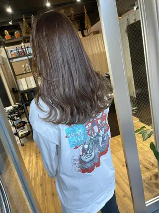 セミロング カラー ARCANAブリーチ ダブルカラー🌟原宿のヘアスタイル