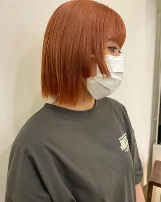 ミディアム カラー ボブ/ミディアム RIONAのヘアスタイル