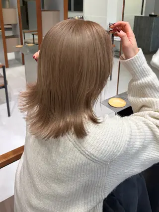 ミディアム カラー 高発色ブリーチ/ ハイレイヤー🪽aiのヘアスタイル