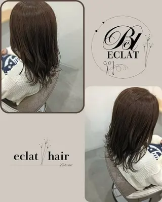 ミディアム カラー eclat hairのヘアスタイル