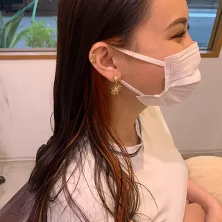ロング 川口 絵理のヘアスタイル
