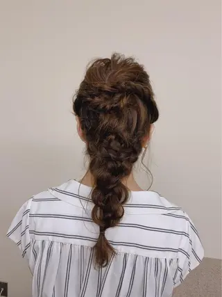 ヘアアレンジ コレットヘアー 田中アヤノのヘアスタイル