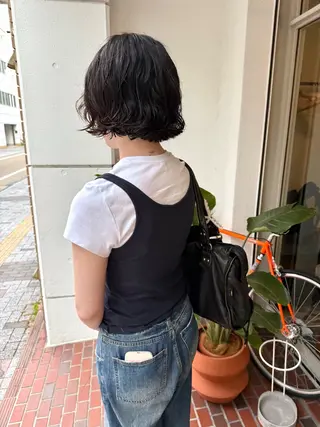 パーマ ショート/パーマ /muku サリのヘアスタイル