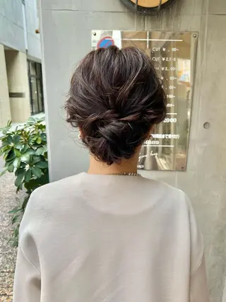 セミロング カラー ヘアアレンジ 「sumi」 AMIのヘアスタイル