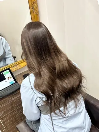 ロング カラー ヘアアレンジ LIP 大阪本店 エクステ 堀谷和孝のヘアスタイル