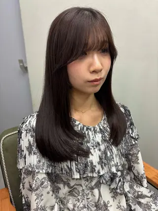セミロング nico麻生　長谷川 裕月のヘアスタイル