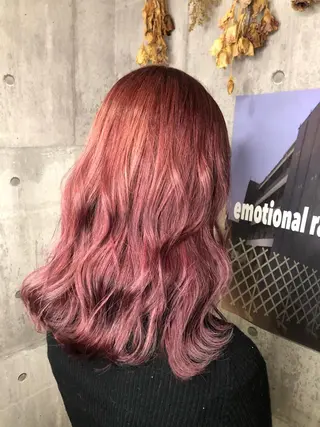 セミロング カラー 髪質改善💓艶髪💓 暖色💗加藤あゆみのヘアスタイル
