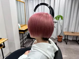 ショート カラー 《髪質改善・縮毛矯正 /ブリーチ》坂本爽のヘアスタイル