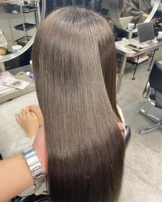 セミロング カラー あざと可愛い❤️ 髪質整形💊　輝のヘアスタイル