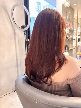 セミロング 海外風ヘア 野田光也のヘアスタイル