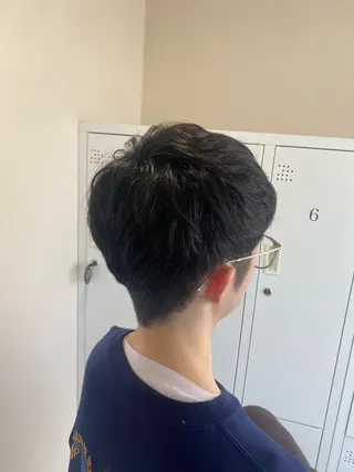 ショート メンズ ハイトーン/推しカラ ー⛓💜ゆららのヘアスタイル