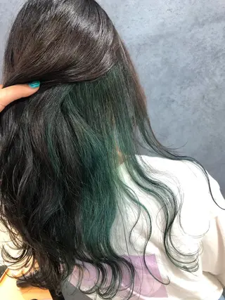 ロング カラー ヘアアレンジ メンズ キッズ ネイル マツエク・マツパ 透明感カラー🤎 ゆりのヘアスタイル