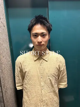 ショート パーマ メンズ 💈メンズ短髪特化 ✂︎伊藤大輝💈のヘアスタイル