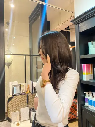 ロング 原田 梓未のヘアスタイル