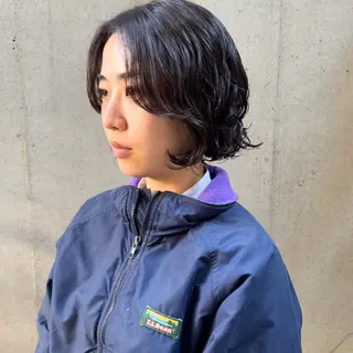 ショート パーマ 大橋 芽衣のヘアスタイル