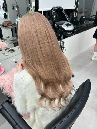カラー ハイトーン👱‍♀️ エクステ/彩花のヘアスタイル