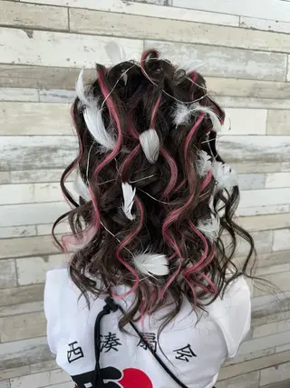 セミロング B-W ⭐️MIKIのヘアスタイル