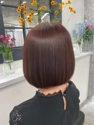 ショート 透明感カラー/伊藤 陸/soigneのヘアスタイル