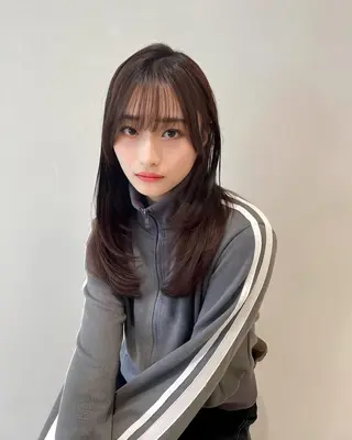 ミディアム 映える顔まわり/前髪 特化 💗 ユキマのヘアスタイル