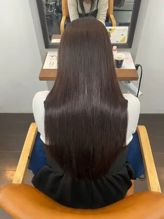 ロング カラー ヘアアレンジ 🍒ᩚ名駅/艶髪 縮毛矯正/あゆ🍒ᩚのヘアスタイル