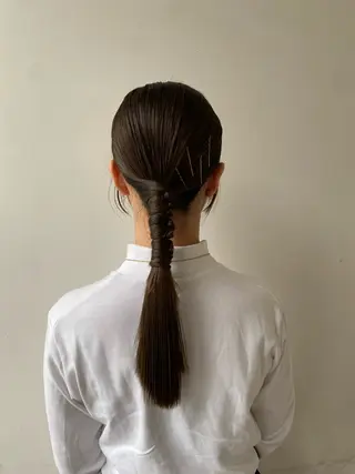 セミロング ヘアアレンジ 髙木美緒🌿 レイヤー/アレンジのヘアスタイル