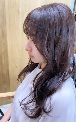 ロング カラー 🎀透明感ナチュラル ガーリー🎀yuhiのヘアスタイル