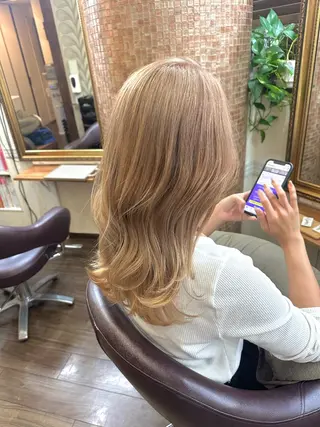 ロング カラー 🌱ケミカル美容師 未来を綺麗に🌱優吾のヘアスタイル