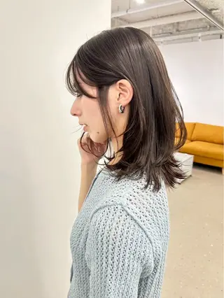 ミディアム 池田 未瑠のヘアスタイル