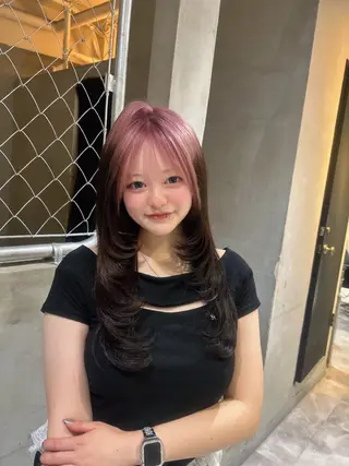 セミロング カラー 透明感×韓国ヘア 🇰🇷きららのヘアスタイル