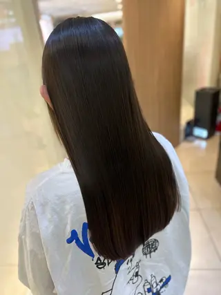 ロング パーマ 縮毛矯正/髪質改善/ 艶髪ササキナツミのヘアスタイル
