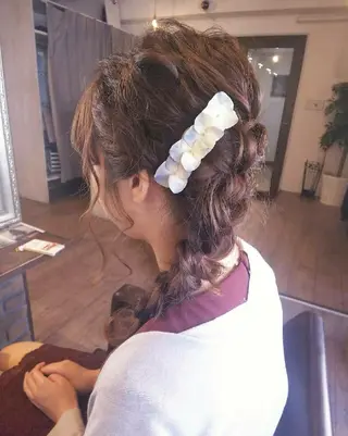 ロング ヘアアレンジ RU RIのヘアスタイル