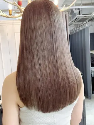 ロング ベージュ＊Spica 【ミルクティー】のヘアスタイル