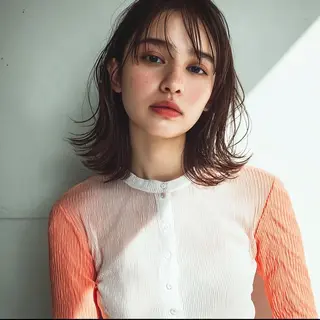 カラー 女性カット🎨カラー 🌀パーマ宮部楓奈のヘアスタイル