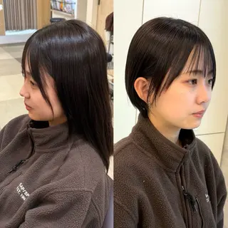 ショート 【ショート/ボブ 丸みショート】深萱のヘアスタイル