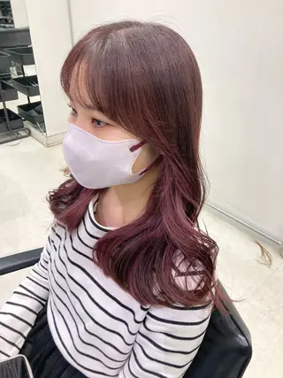 カラー 💖ブリーチなし透明 感💖ASAHIのヘアスタイル