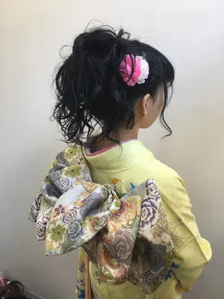 ヘアアレンジ 鍵山 千秋のヘアスタイル