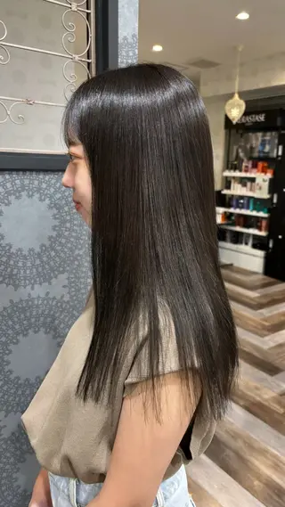 ロング カラー ひらち まいののヘアスタイル