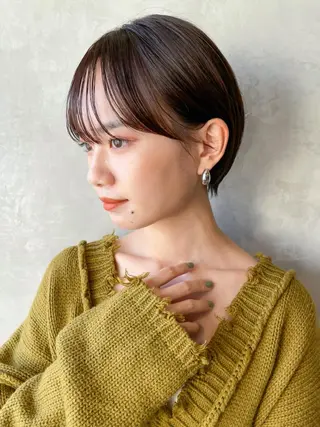 ショート カラー パーマ ヘアアレンジ ITbyALBUM 藤沢店のヘアスタイル