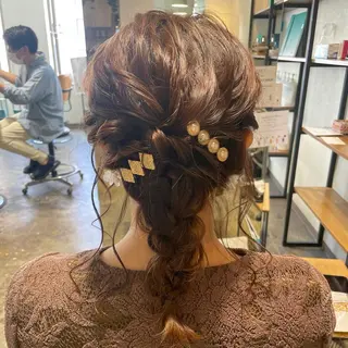 セミロング カラー ヘアアレンジ 🇰🇷韓国スタイル レイヤー/ayanaのヘアスタイル